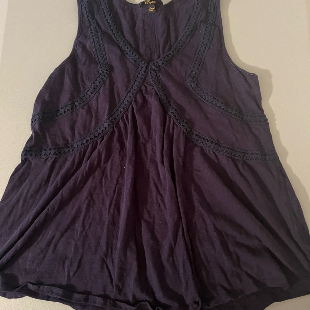 Cupio Navy Blue Sleeveless Top